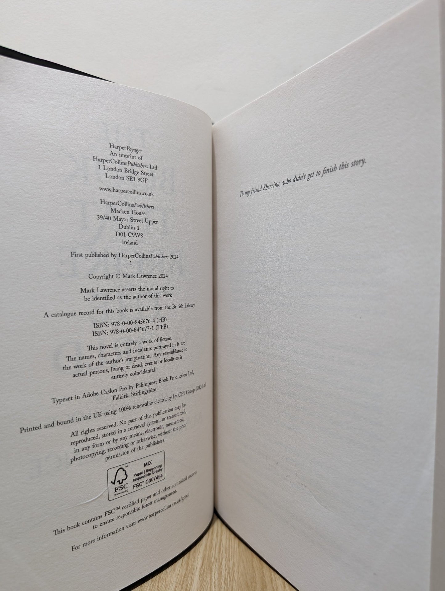 The Book That Broke the World by Mark Lawrence (Signed First Edition) - Fialta Books