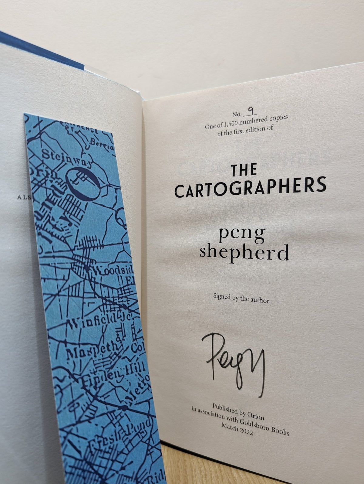 The Cartographers by Peng Shepherd (Signed First Edition with sprayed edges) - Fialta Books