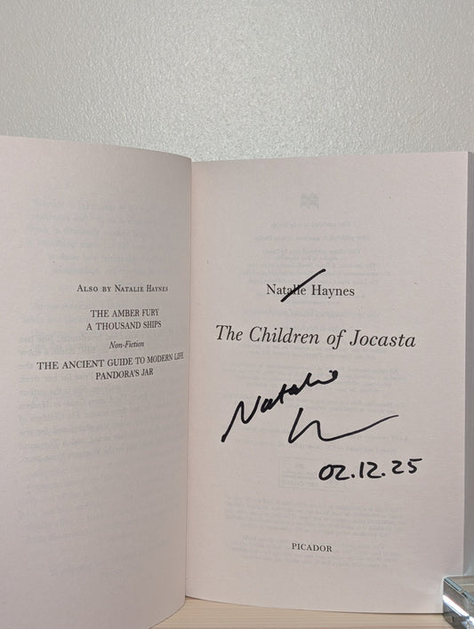 The Children of Jocasta by Natalie Haynes (Signed Dated) - Fialta Books