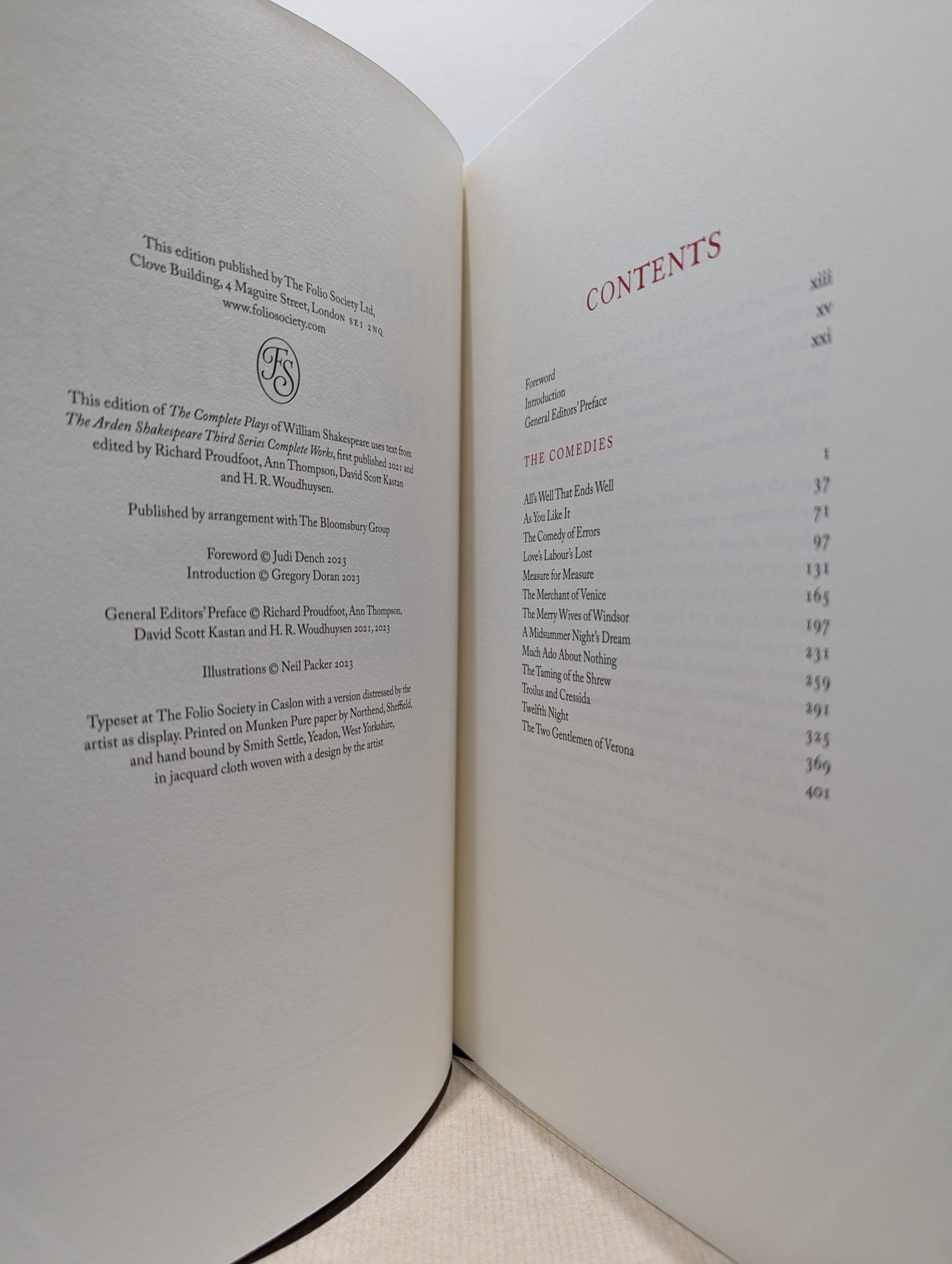 The Complete Plays of Shakespeare by William Shakespeare (Folio Limited Edition) - Fialta Books