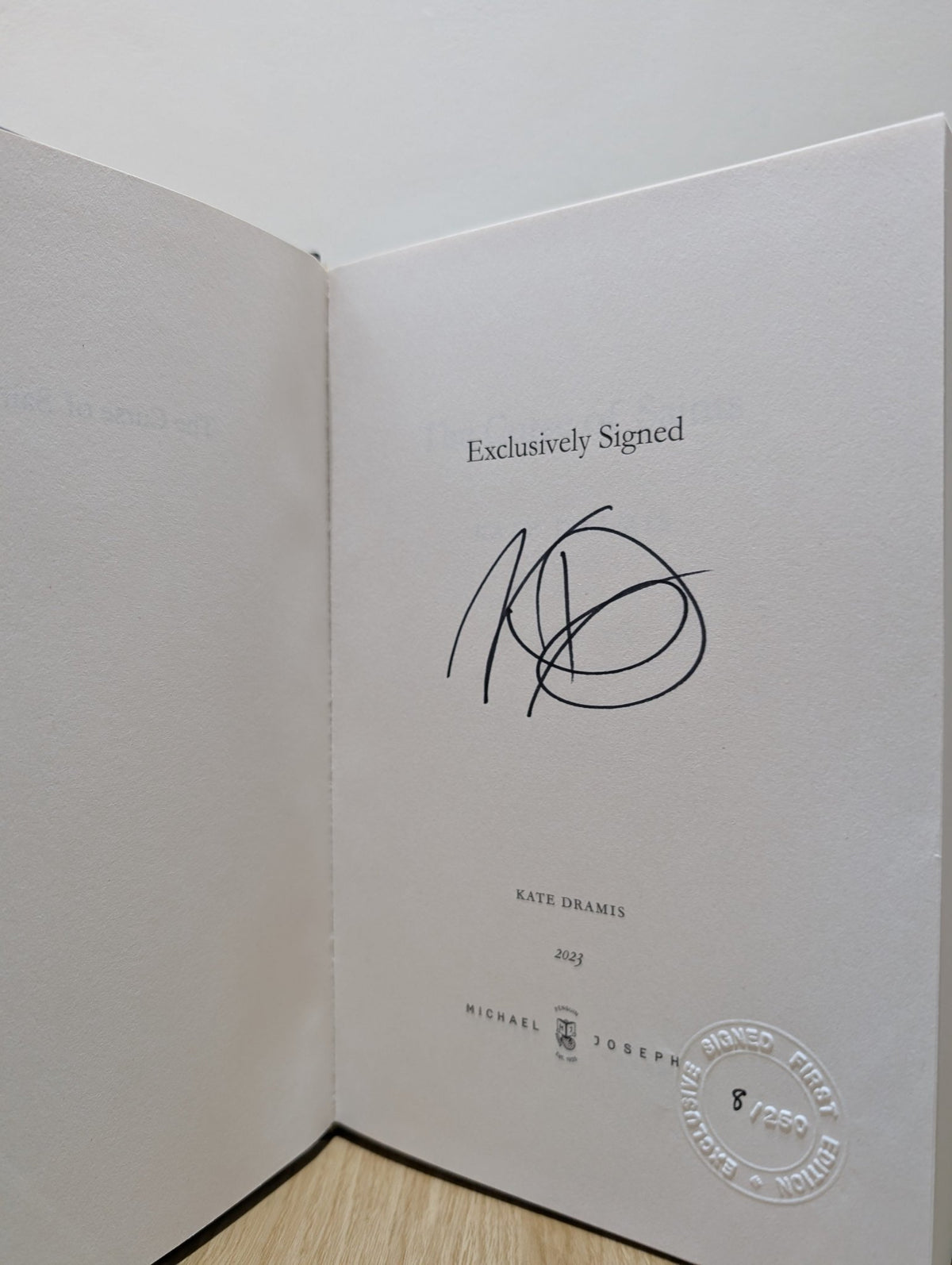 The Curse of Saints; The Curse of Sins; The Curse of Gods by Kate Dramis (Signed Numbered First Edition Set) - Fialta Books