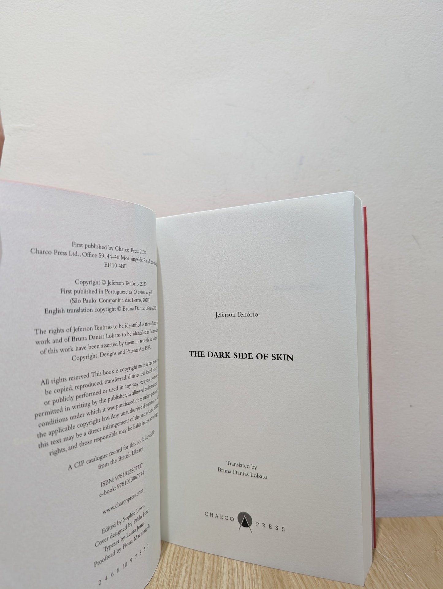 The Dark Side of Skin by Jeferson Tenório (First Edition) - Fialta Books