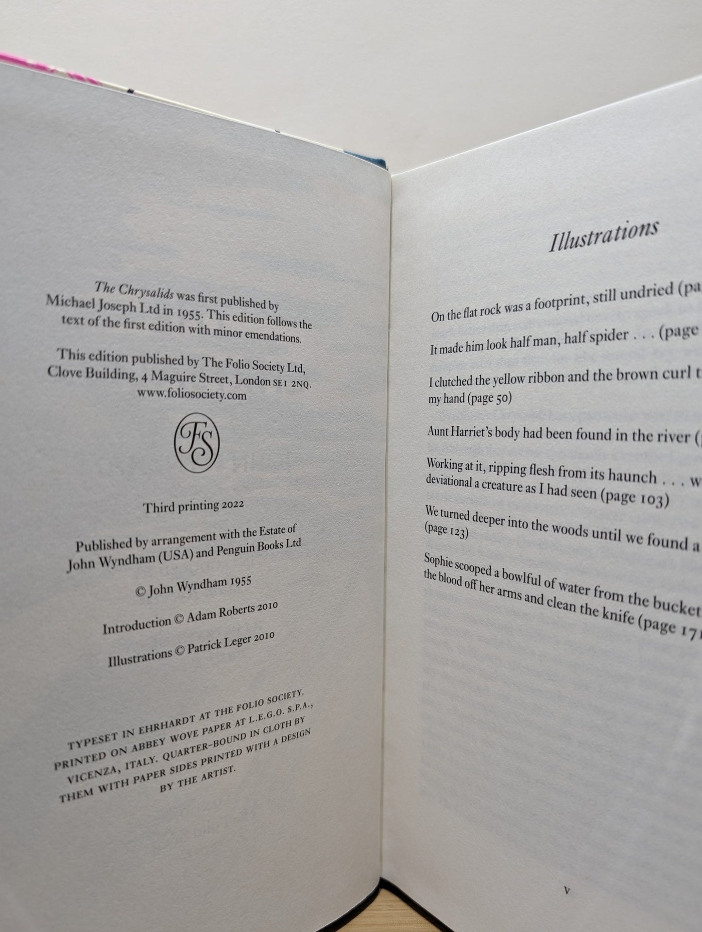 The Day of the Triffids; Midwich Cuckoos; Chrysalids by John Wyndham (Folio Slipcase Edition) - Fialta Books