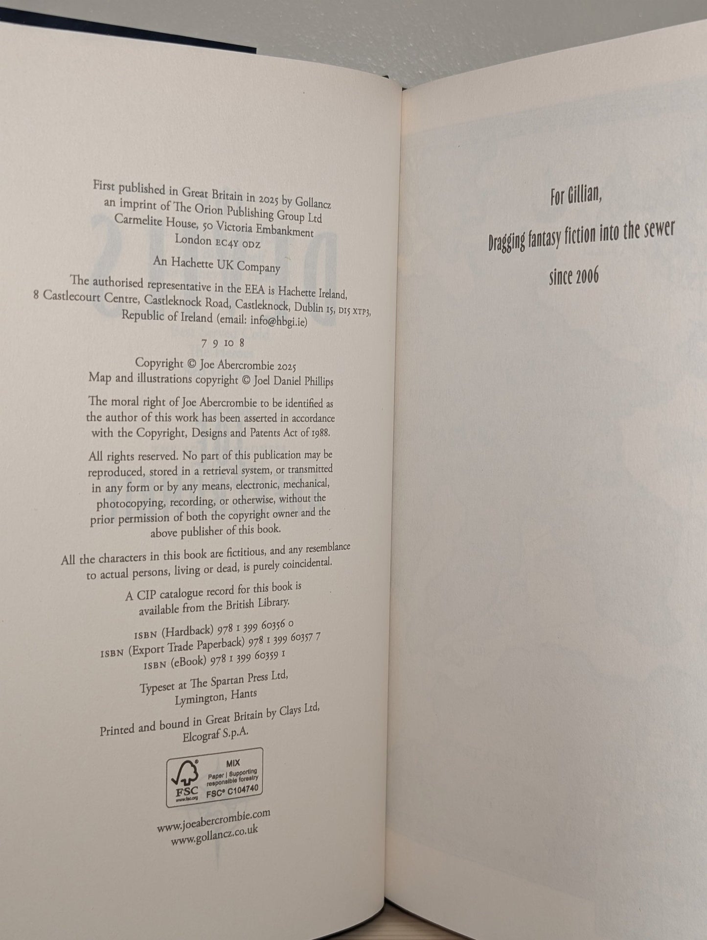 The Devils by Joe Abercrombie (Signed by Author) - Fialta Books