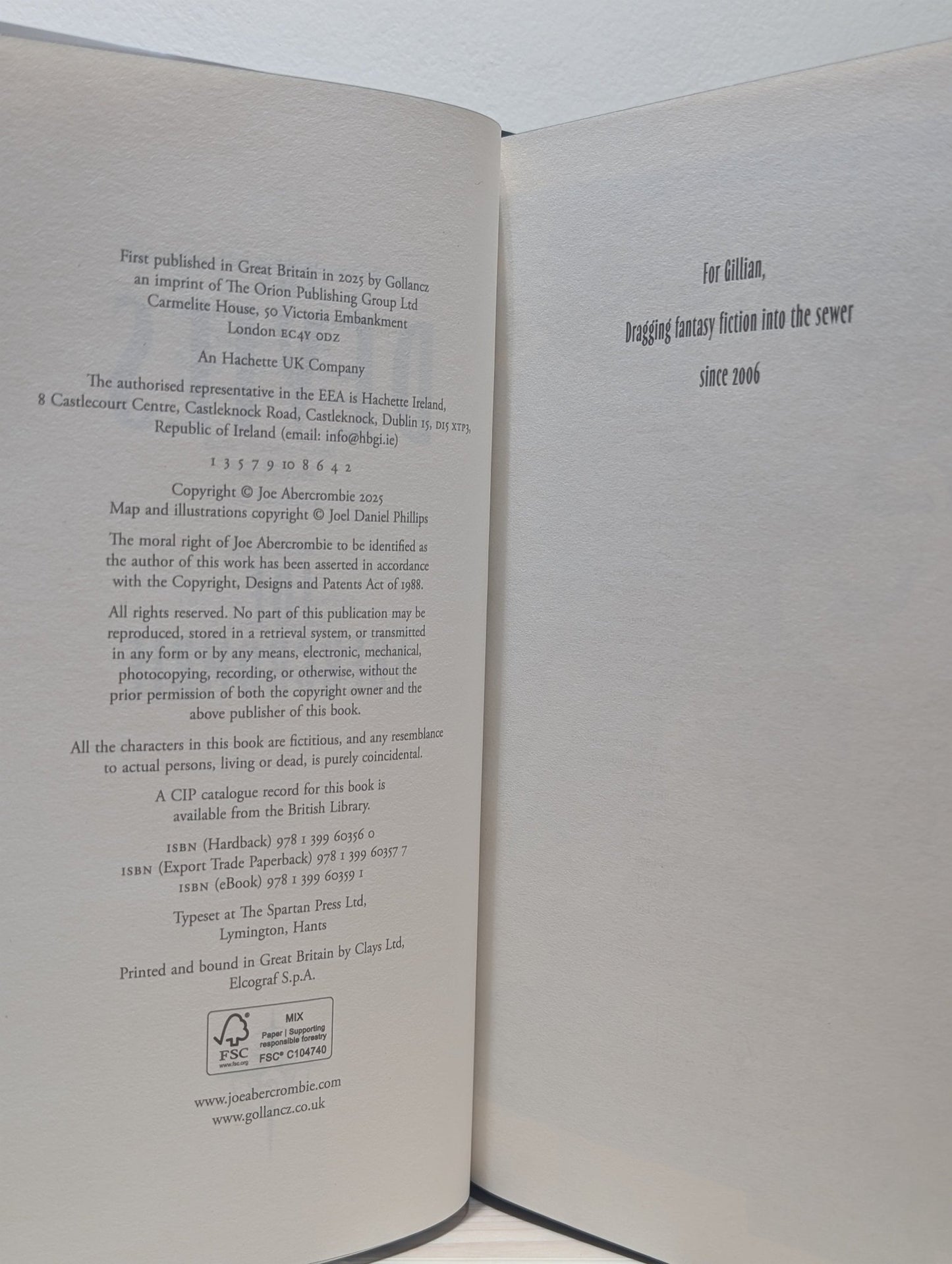 The Devils by Joe Abercrombie (Signed First Edition with redesigned cover and sprayed edges) - Fialta Books