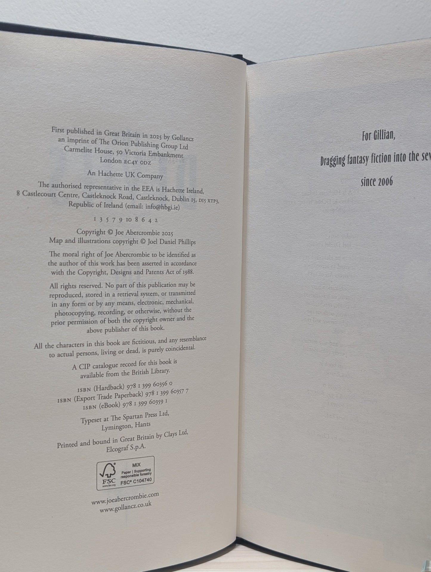 The Devils by Joe Abercrombie (Signed Numbered First Edition with sprayed edges) - Fialta Books