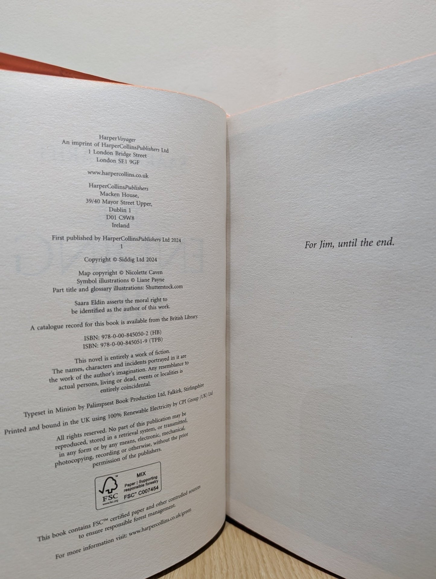 The Ending Fire by Saara El - Arifi (Signed First Edition with sprayed edges) - Fialta Books