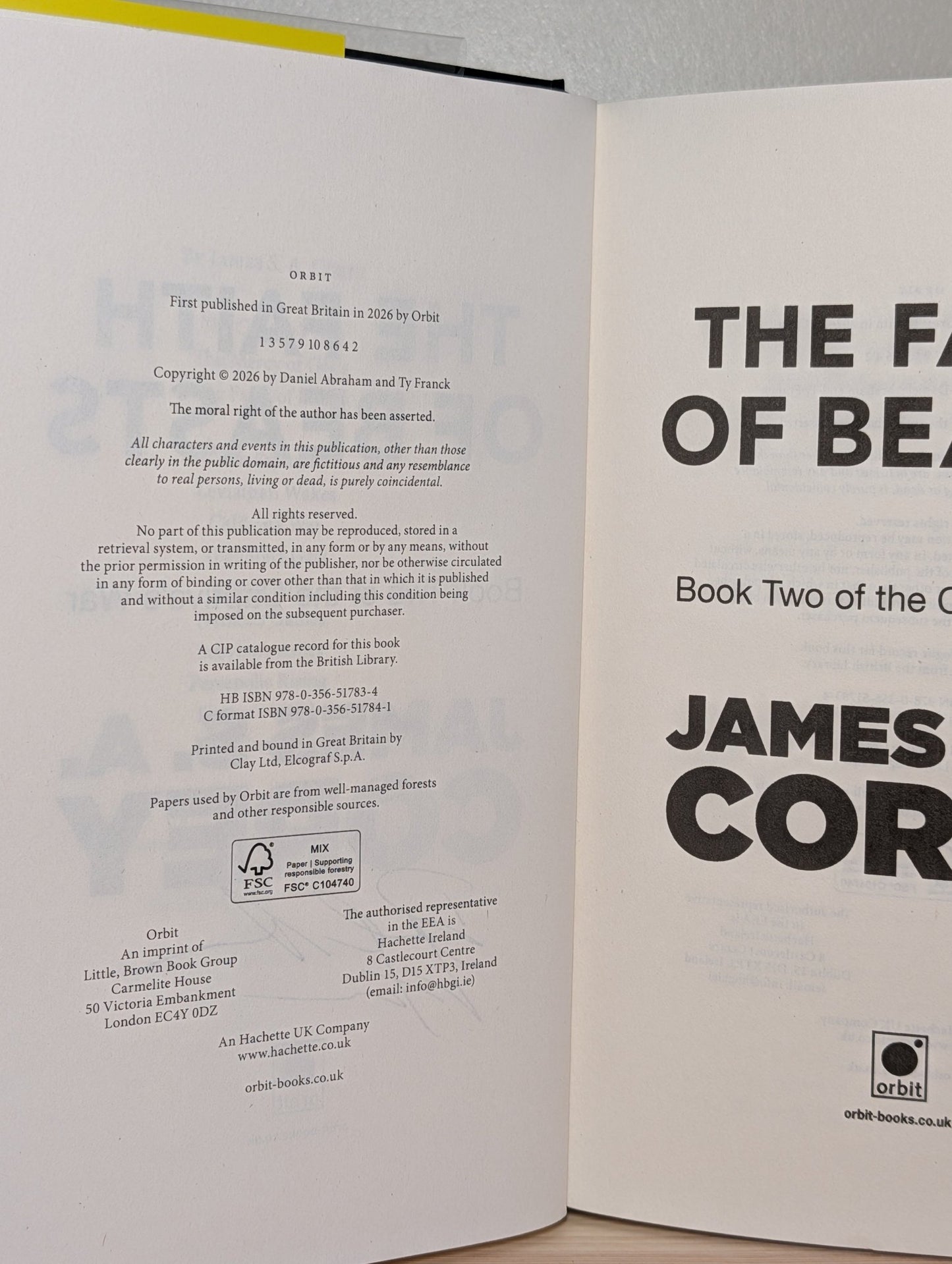The Faith of Beasts by James S. A. Corey (Signed First Edition) - Fialta Books