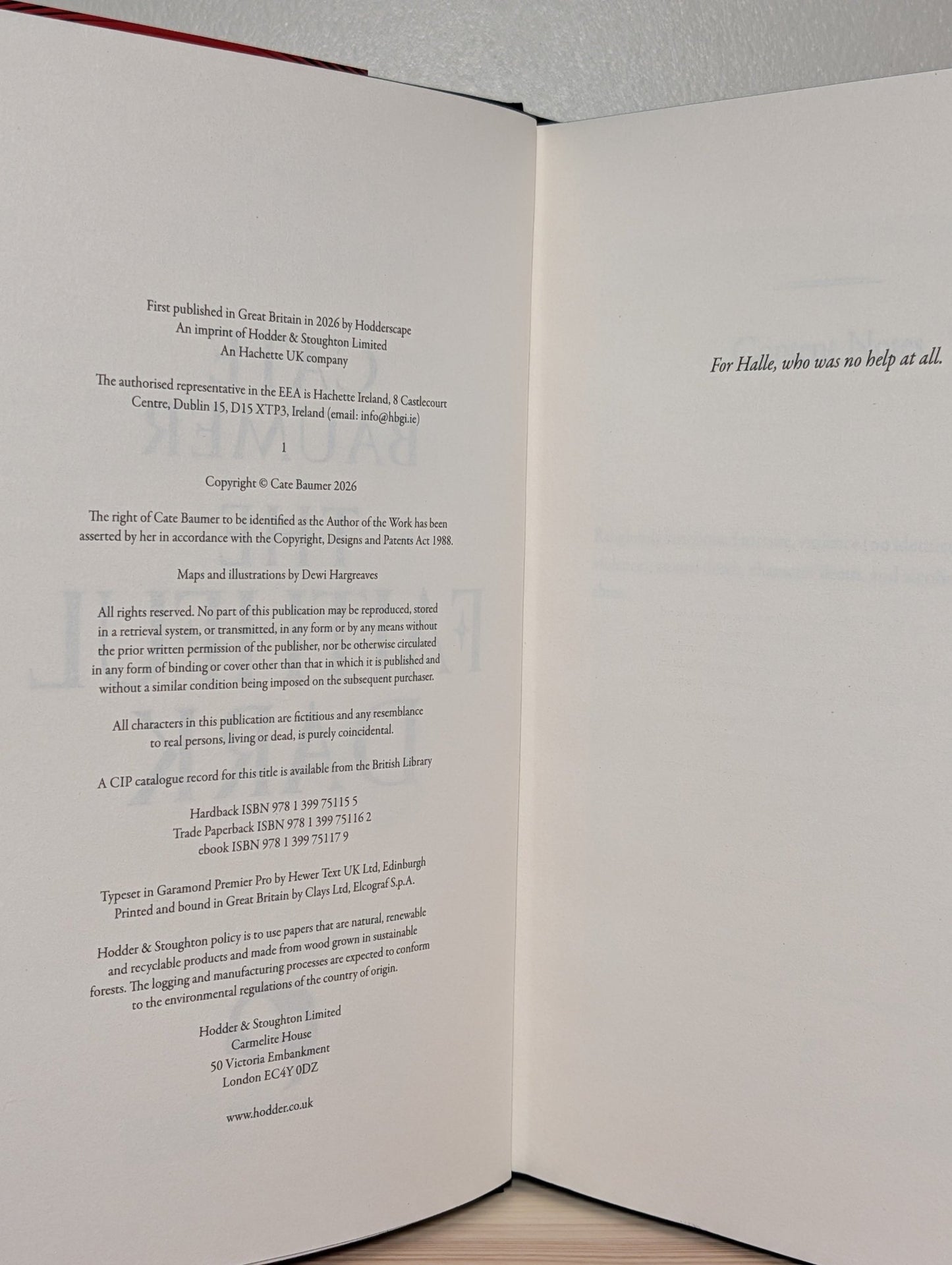 The Faithful Dark by Cate Baumer (Signed First Edition with sprayed edges) - Fialta Books