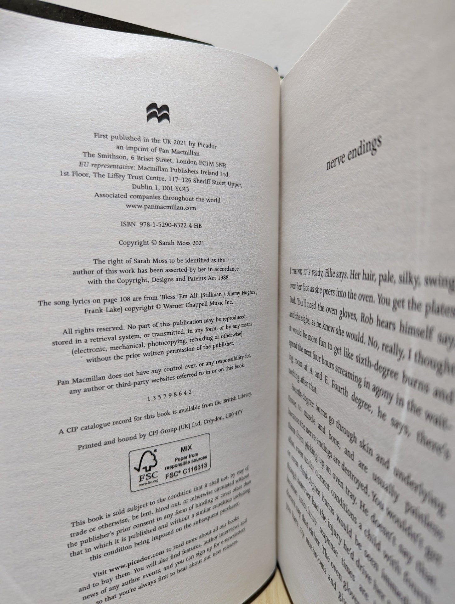 The Fell by Sarah Moss (Signed Numbered First Edition) - Fialta Books