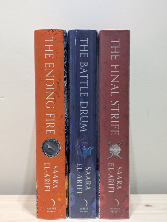 The Final Strife; Battle Drum; Ending Fire by Saara El - Arifi (Signed with sprayed edges) - Fialta Books