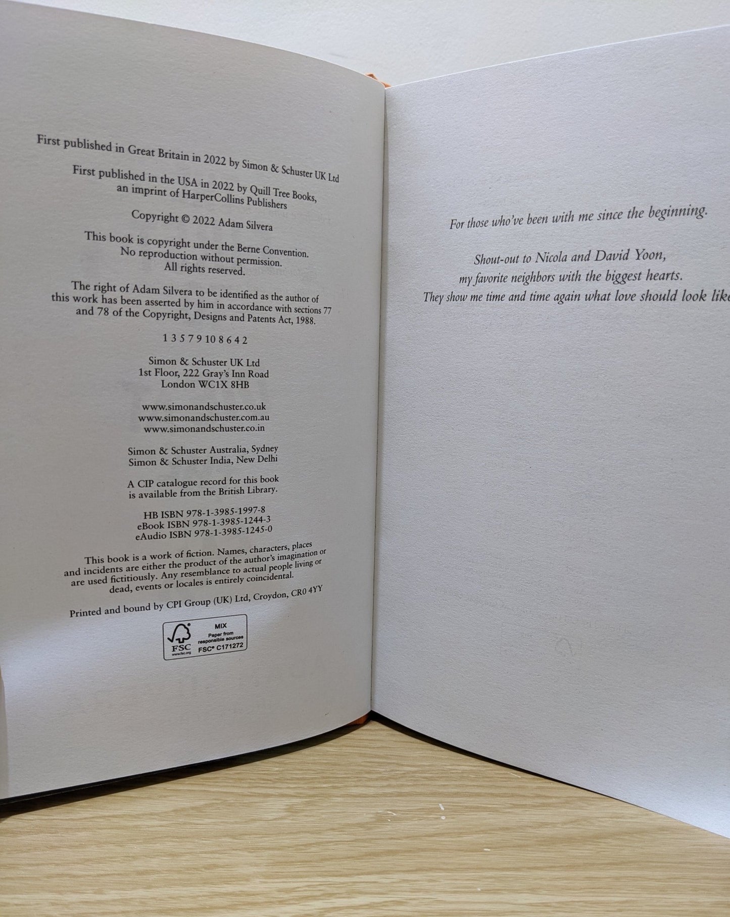 The First to Die at the End by Adam Silvera (Signed First Edition with sprayed edges) - Fialta Books