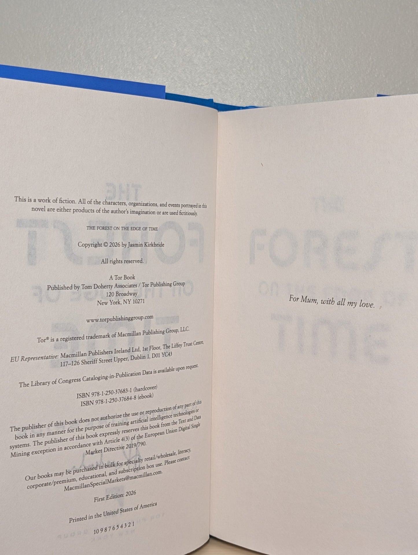 The Forest on the Edge of Time by Jasmin Kirkbride (Signed First Edition) - Fialta Books