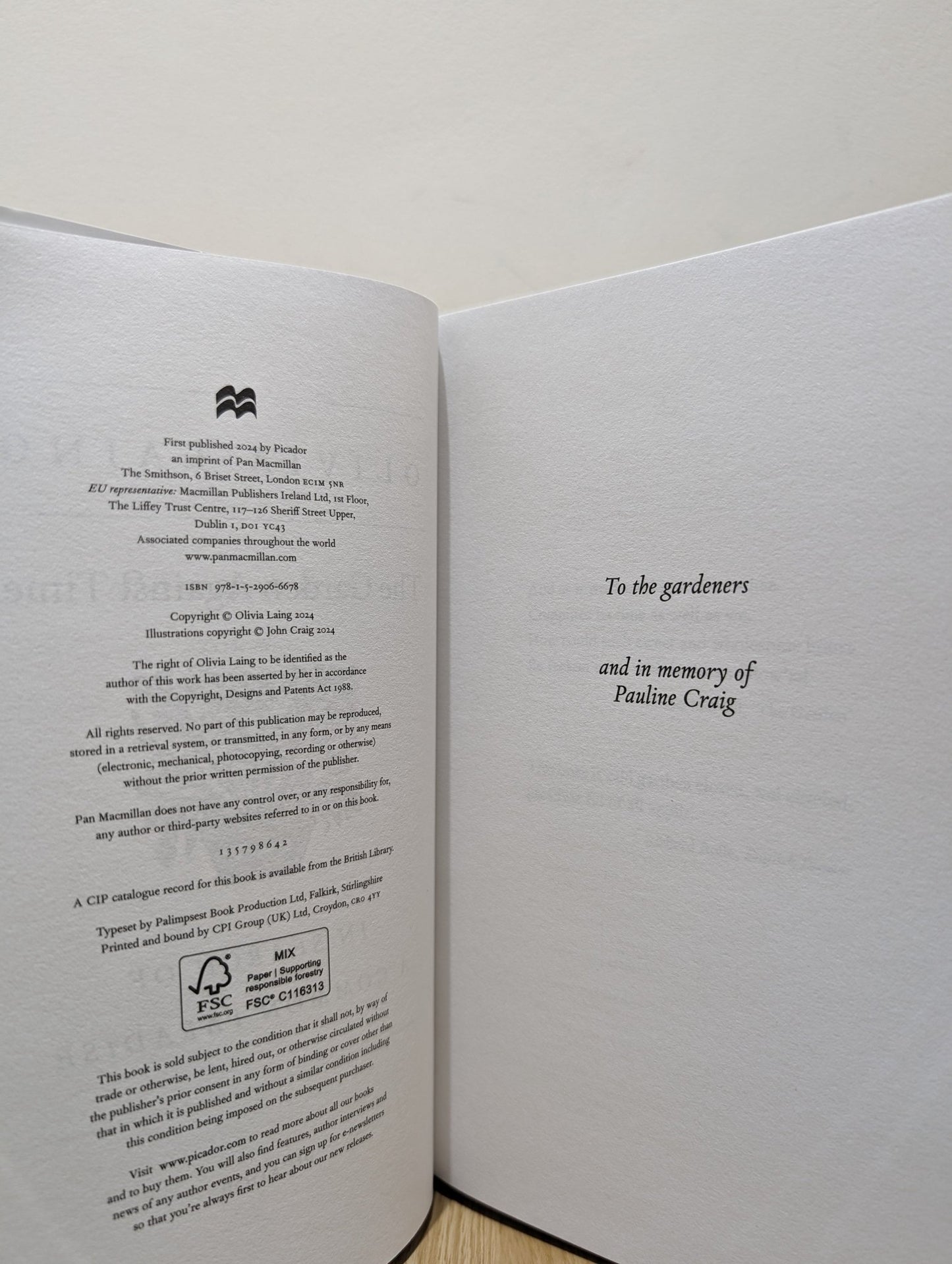 The Garden Against Time by Olivia Laing (Signed First Edition) - Fialta Books