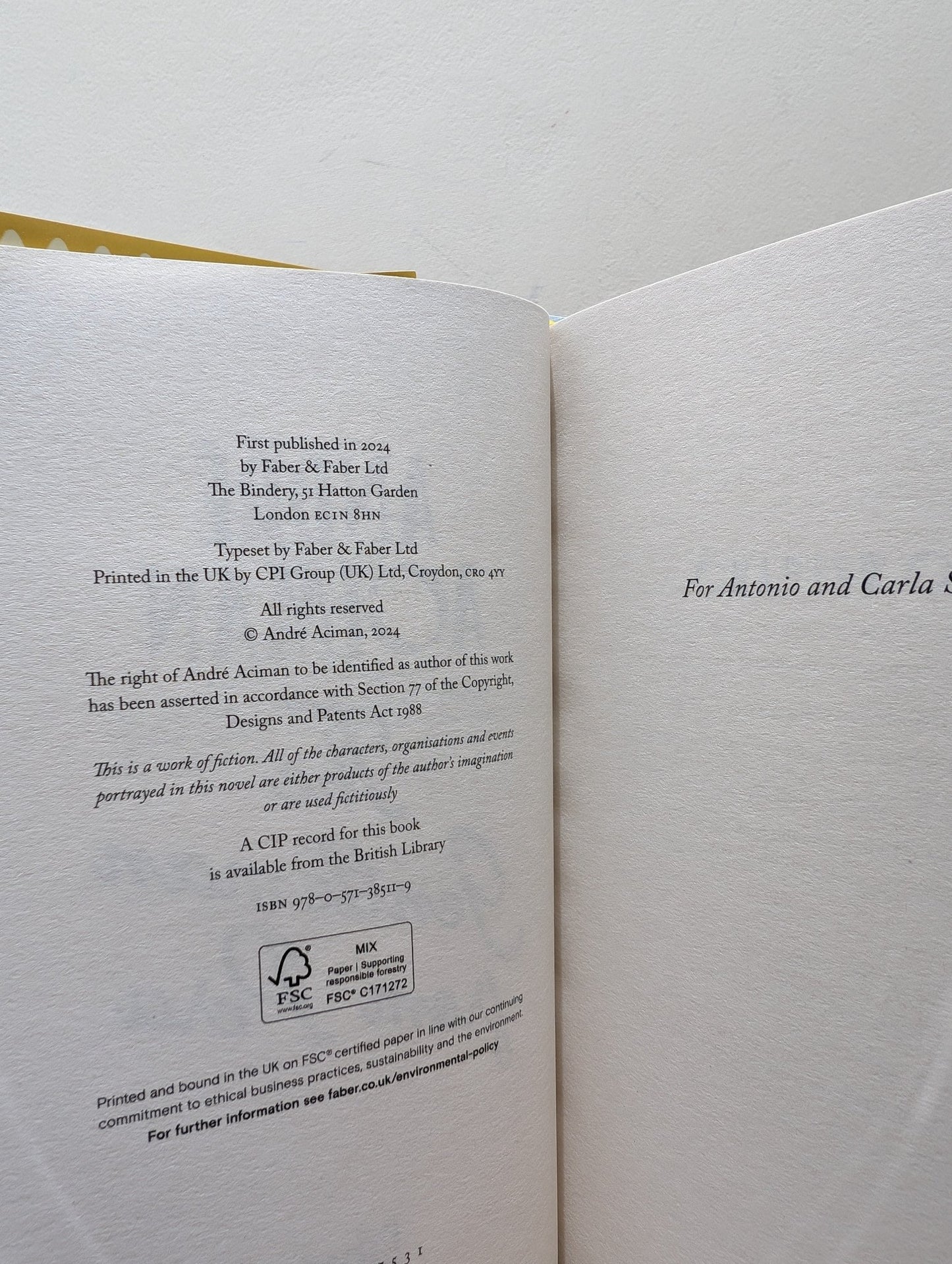 The Gentleman From Peru by Andre Aciman (Signed First Edition) - Fialta Books