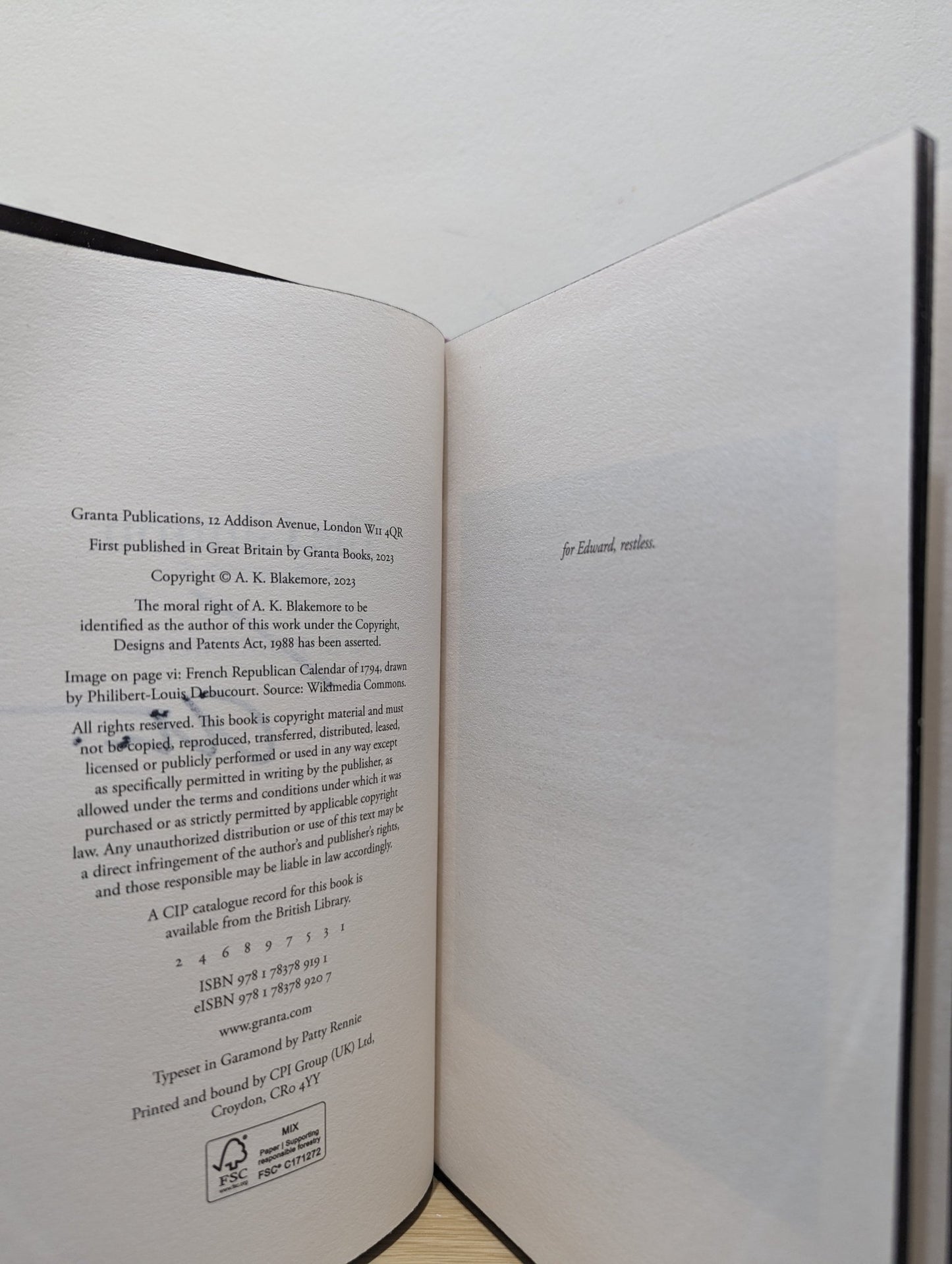 The Glutton by A. K. Blakemore (Signed First Edition with sprayed edges) - Fialta Books