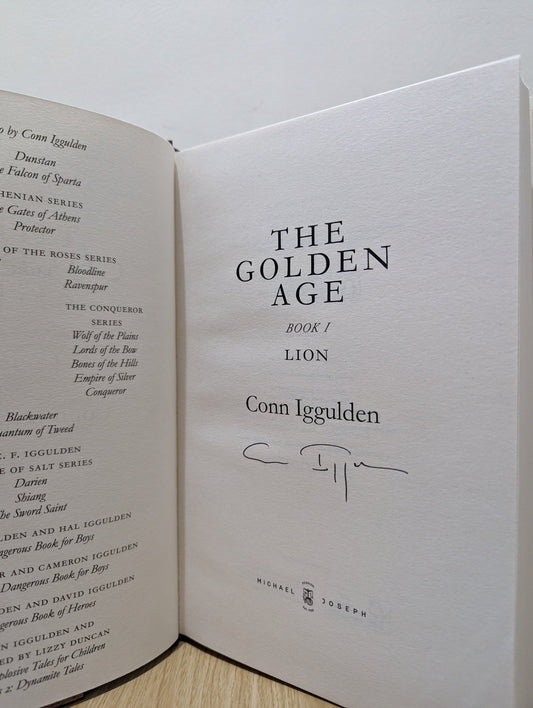 The Golden Age Series 1 - 2: The Lion; Empire by Conn Iggulden (Signed First Edition) - Fialta Books