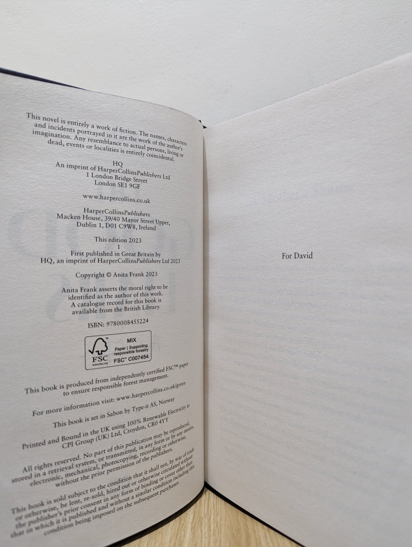 The Good Liars by Anita Frank (Signed First Edition with sprayed edges) - Fialta Books