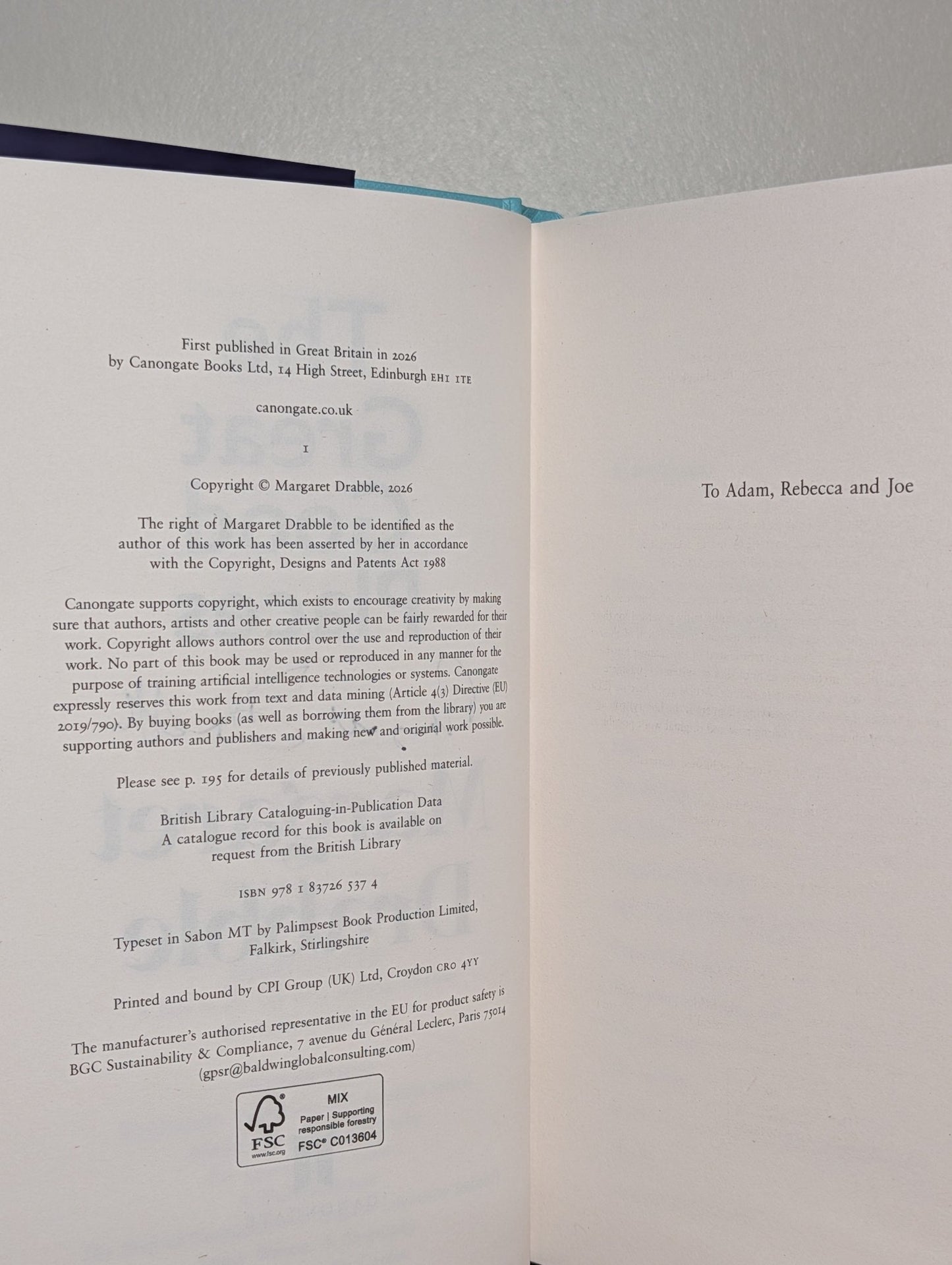 The Great Good Places by Margaret Drabble (Signed First Edition) - Fialta Books