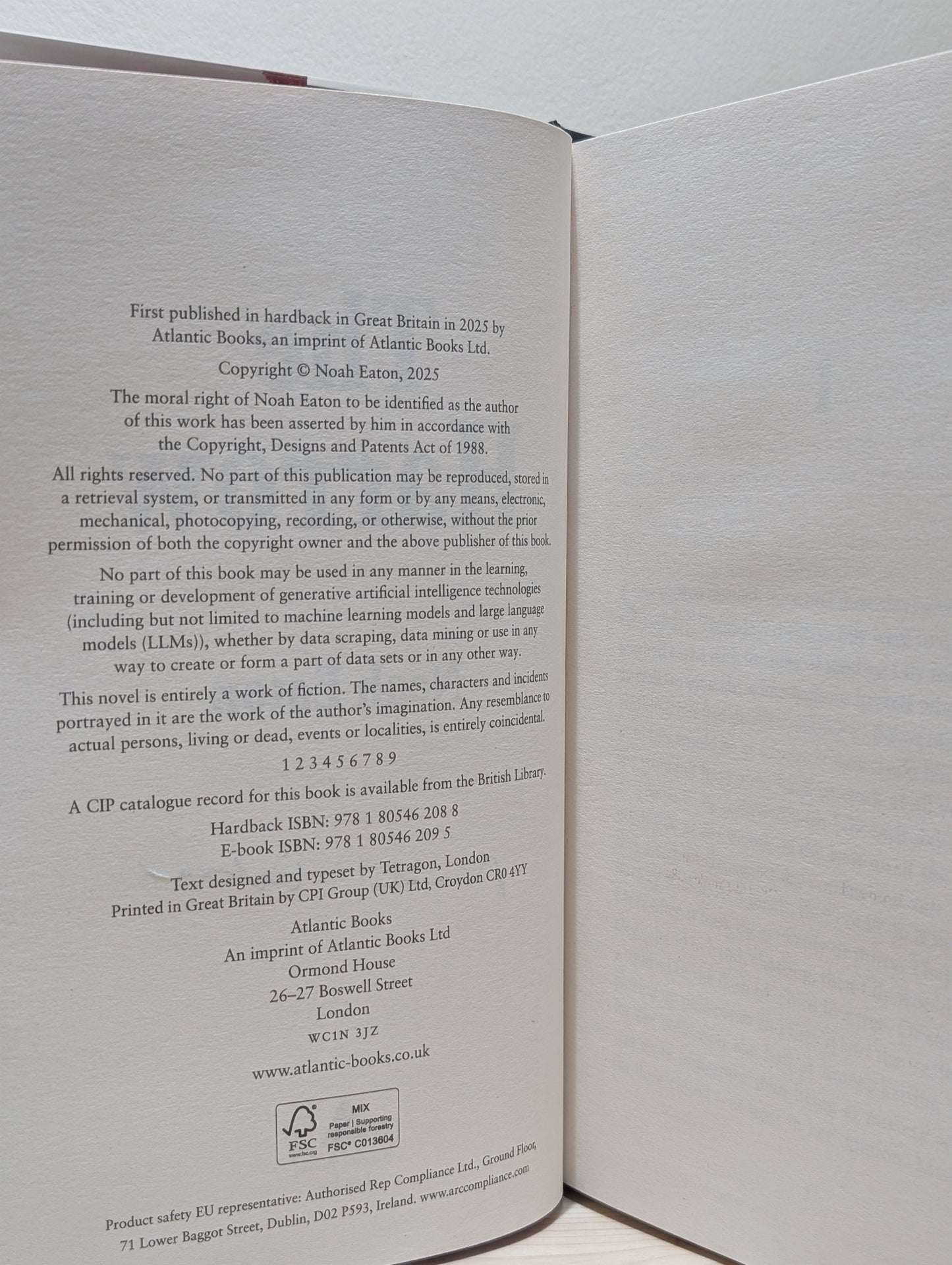 The Harrow by Noah Eaton (Signed First Edition) - Fialta Books