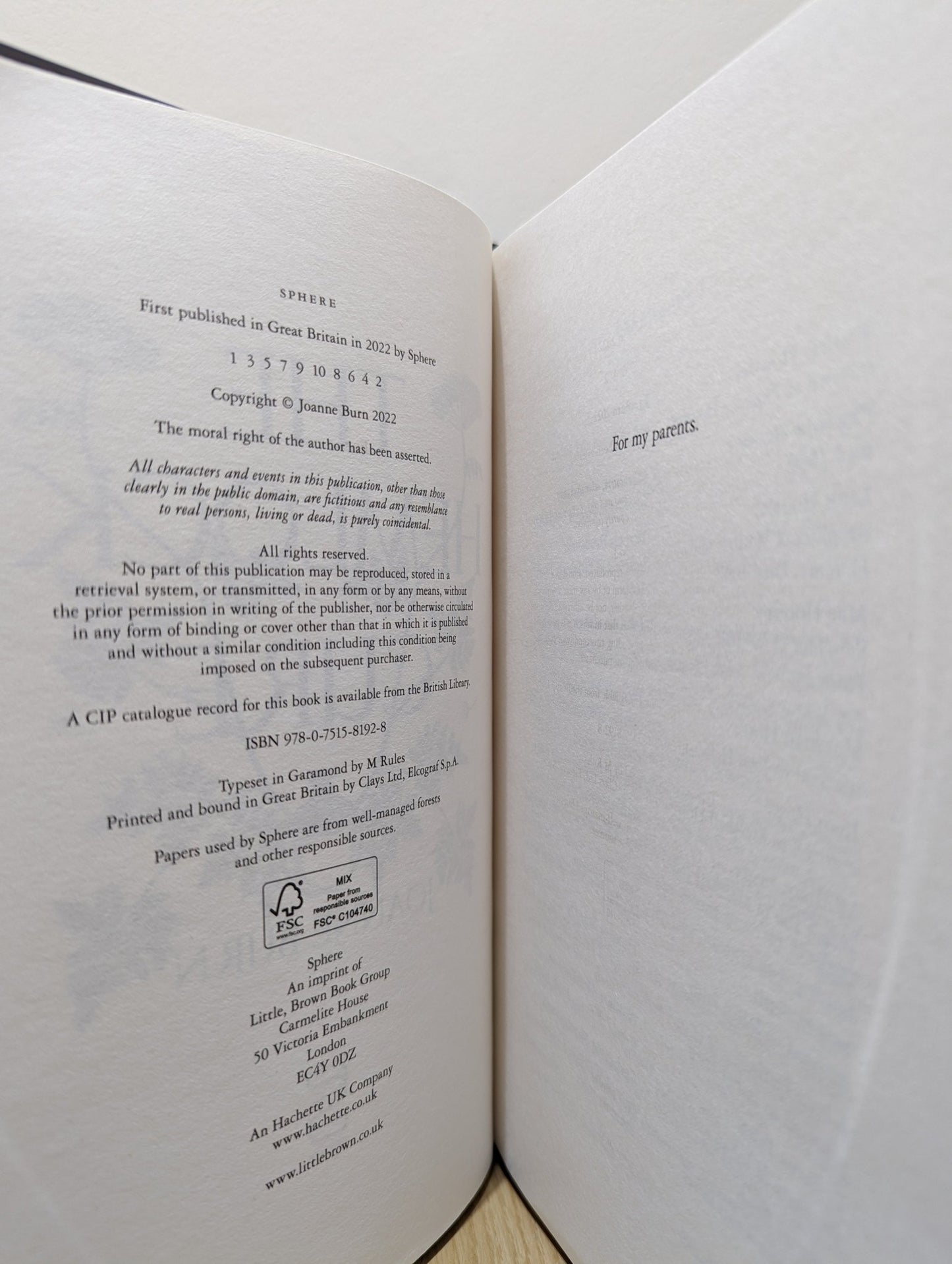 The Hemlock Cure by Joanne Burn (Signed First Edition) - Fialta Books