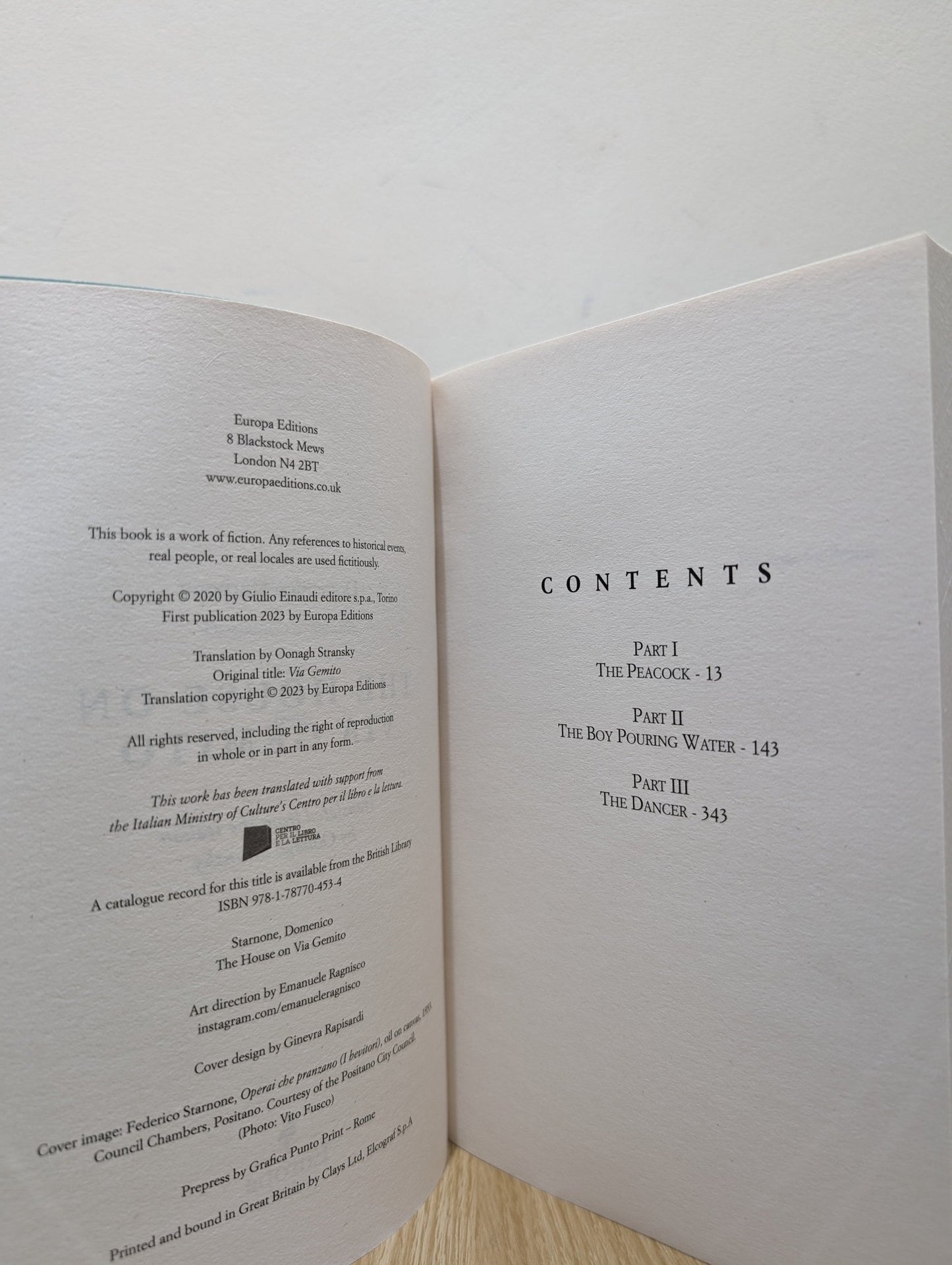 The House on Via Gemito by Domenico Starnone (First Edition) - Fialta Books