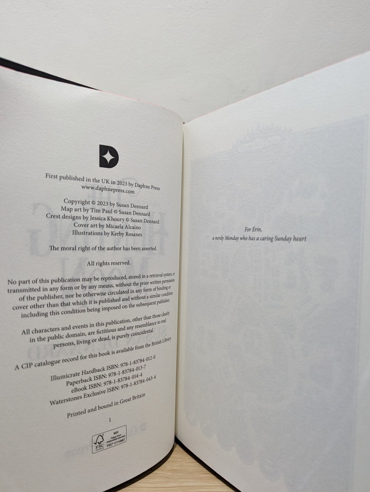 The Hunting Moon by Susan Dennard (Signed First Edition with sprayed edges) - Fialta Books