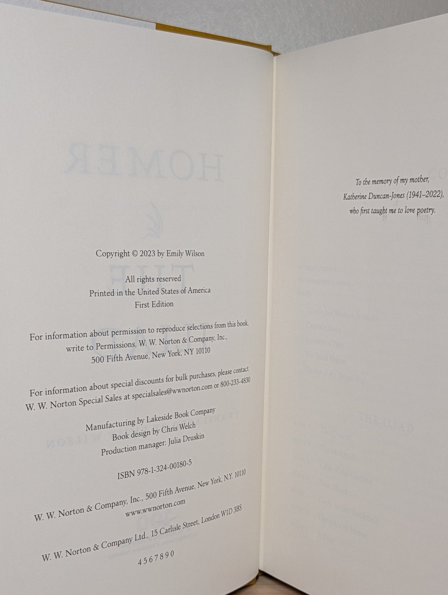 The Iliad by Homer Emily Wilson - Fialta Books
