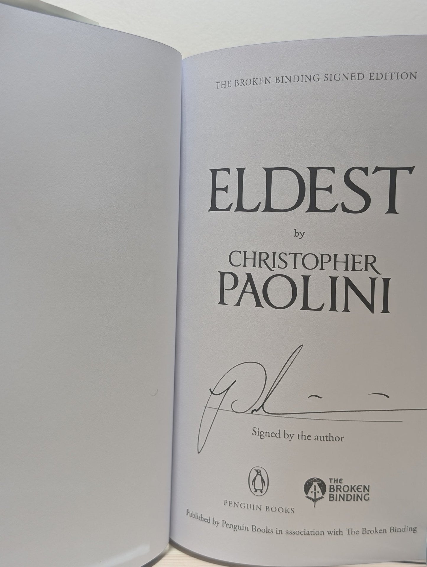 The Inheritance Cycle: Eragon; Eldest; Brisingr; Inheritance by Christopher Paolini (Signed Special Edition with sprayed edges) - Fialta Books