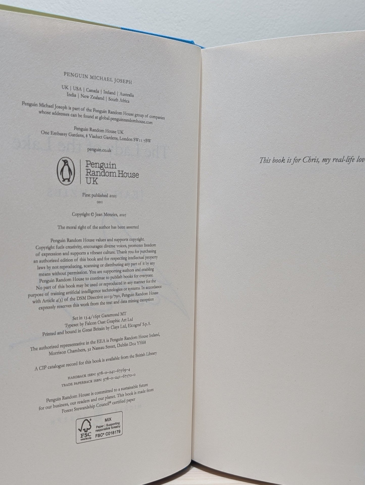 The Lady of the Lake by Jean Menzies (Signed First Edition) - Fialta Books