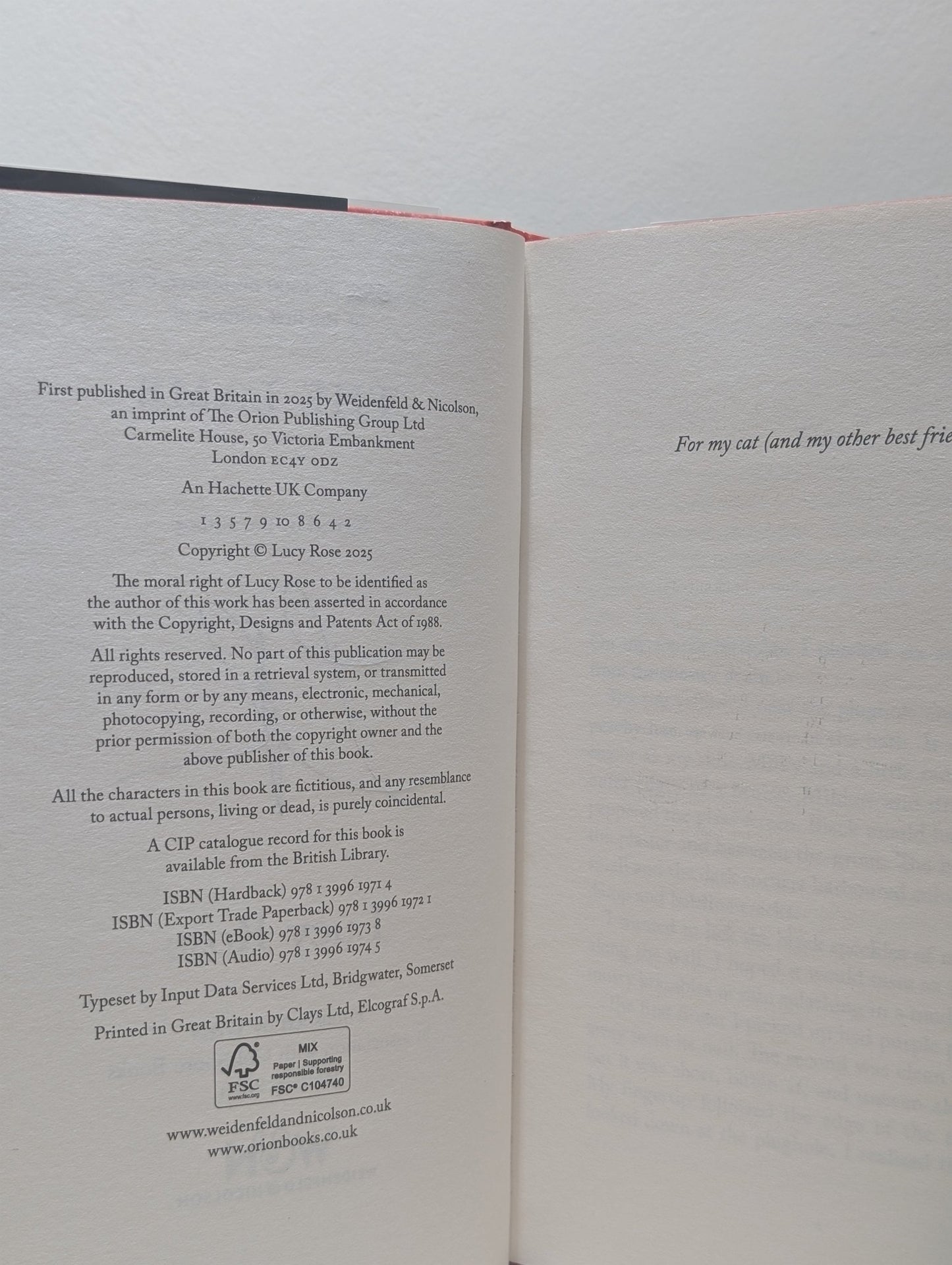 The Lamb by Lucy Rose (Signed Numbered First Edition with sprayed edges) - Fialta Books