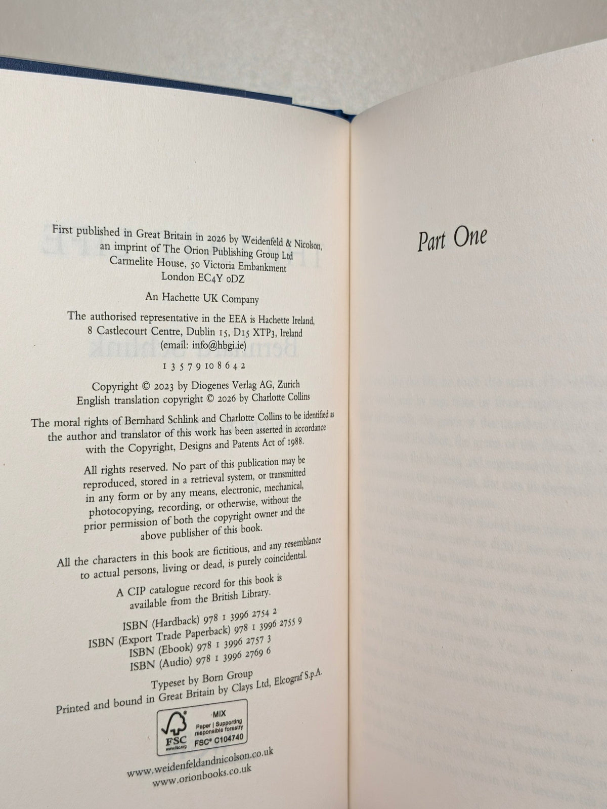 The Late Life by Bernhard Schlink (First Edition) - Fialta Books