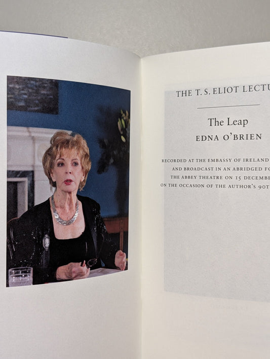 The Leap: The T. S. Eliot Lecture by Edna O'Brien - Fialta Books