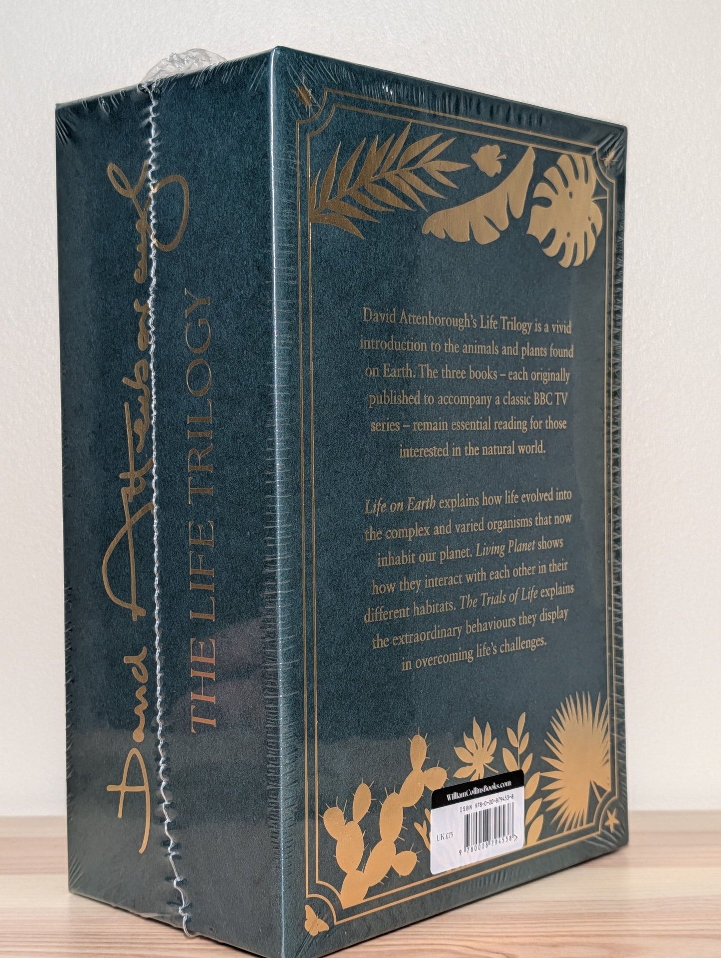 The Life Trilogy Signed Boxset: Life on Eart; Living Plane; The Trials of Life by David Attenborough - Fialta Books
