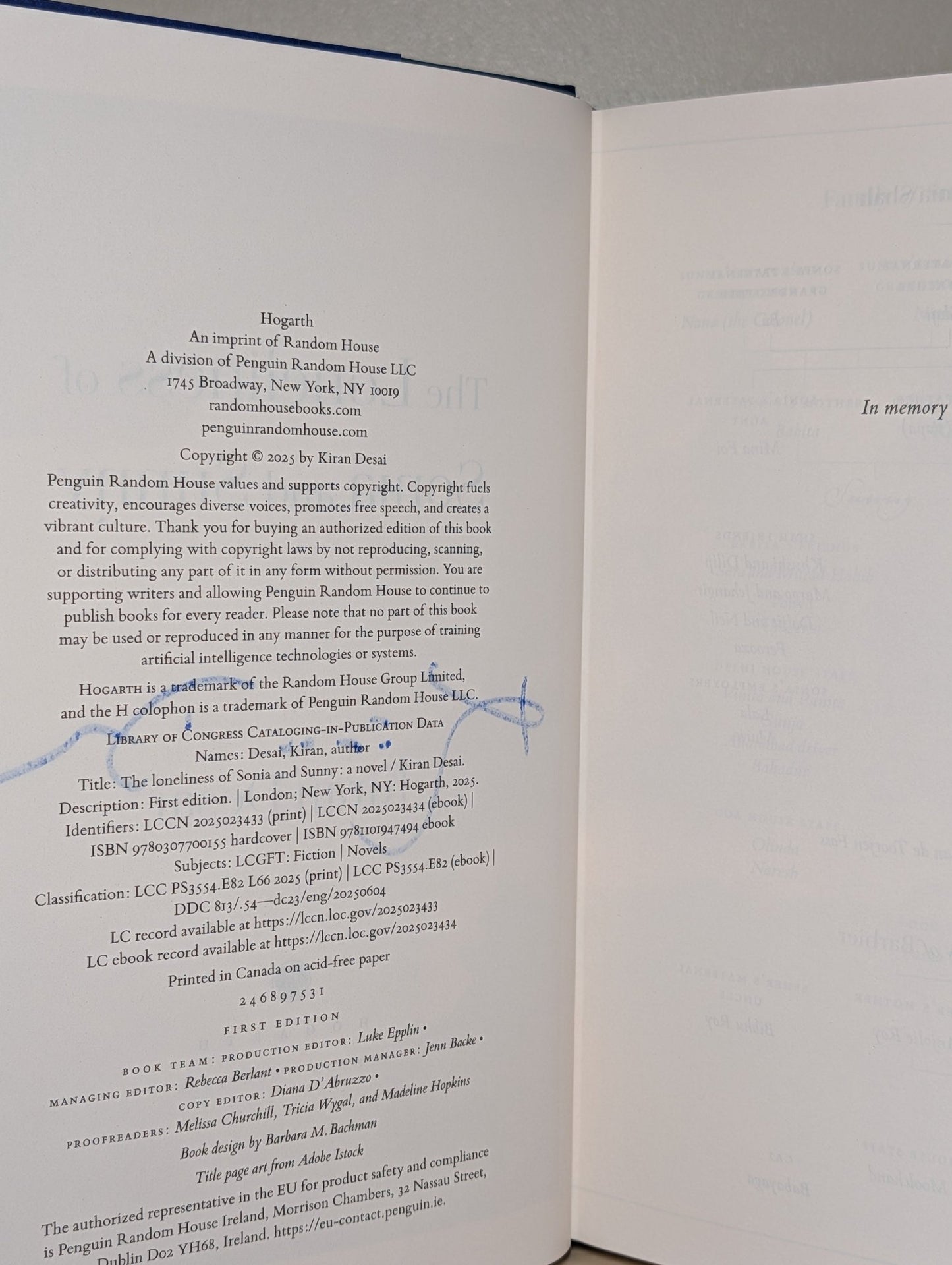 The Loneliness of Sonia and Sunny: A Novel by Kiran Desai (Signed First American Edition) - Fialta Books