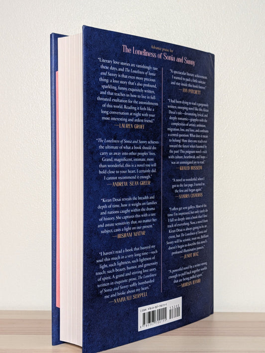 The Loneliness of Sonia and Sunny: A Novel by Kiran Desai (Signed First American Edition) - Fialta Books