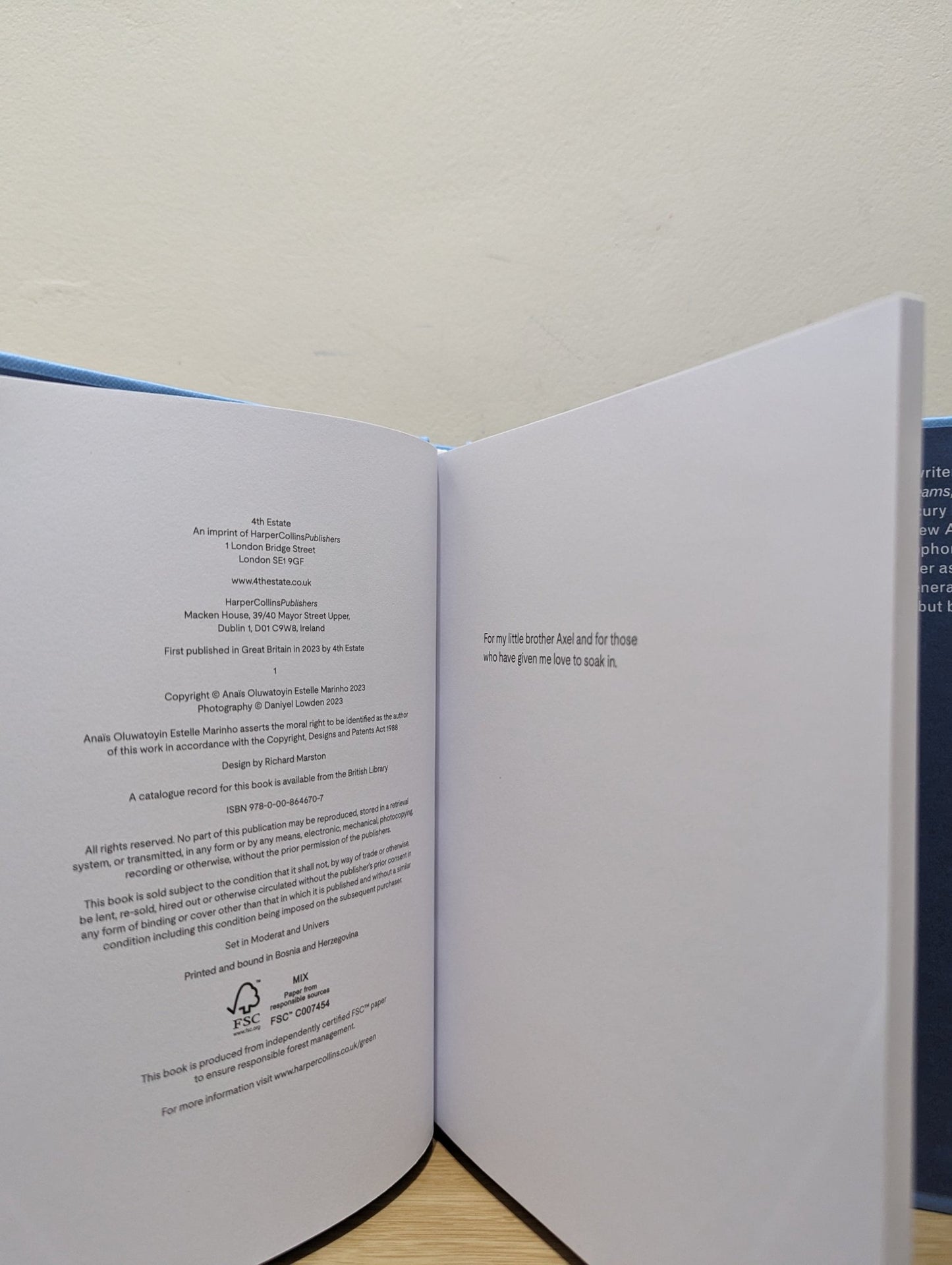 The Magic Border by Arlo Parks (Signed First Edition) - Fialta Books