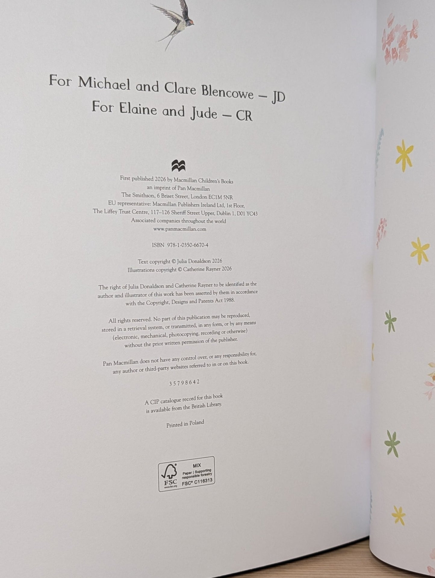 The Magic Feather by Julia Donaldson (Double Signed First Edition with extra print) - Fialta Books