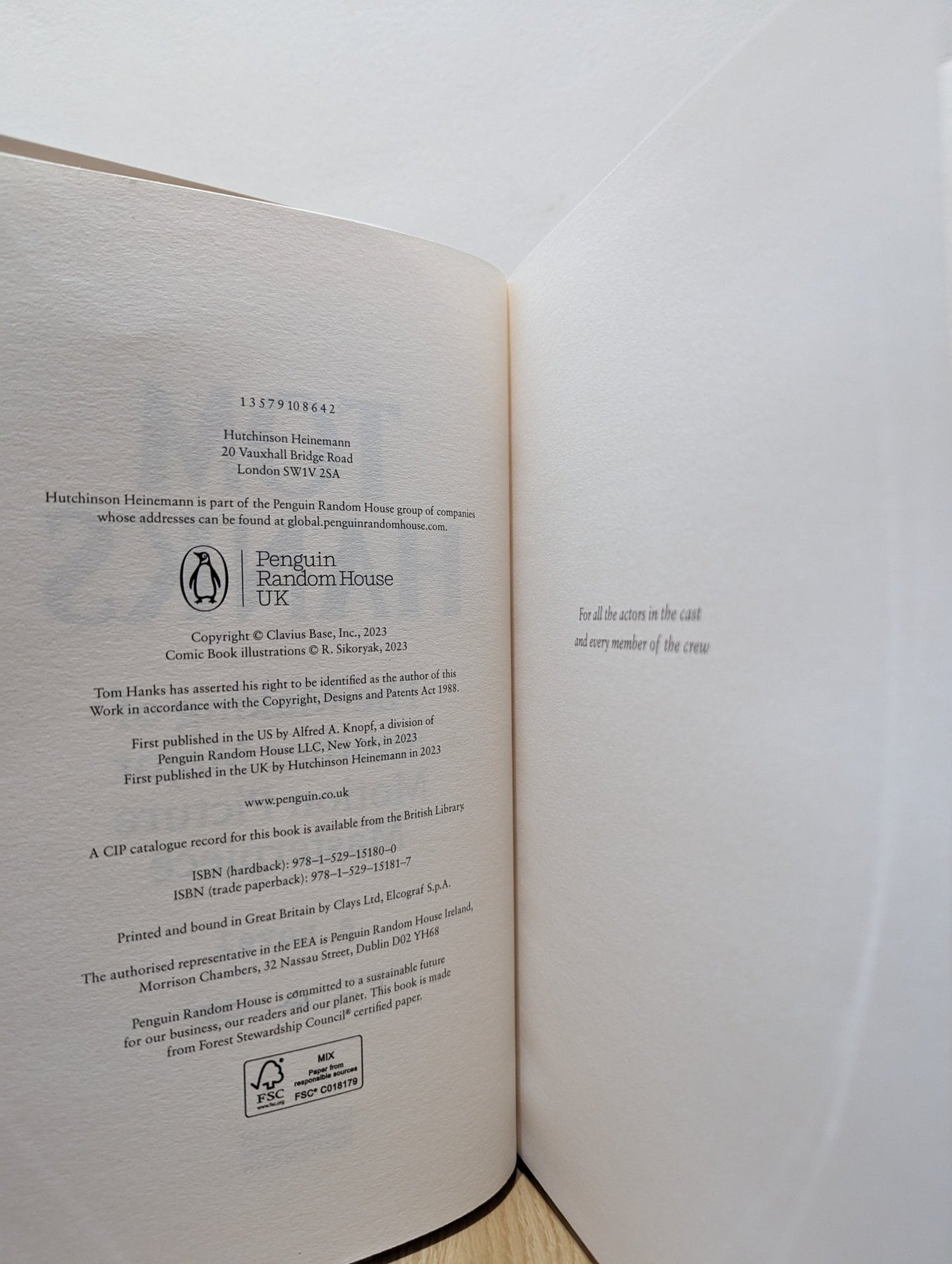 The Making of Another Major Motion Picture Masterpiece by Tom Hanks (Signed Indie Edition) - Fialta Books