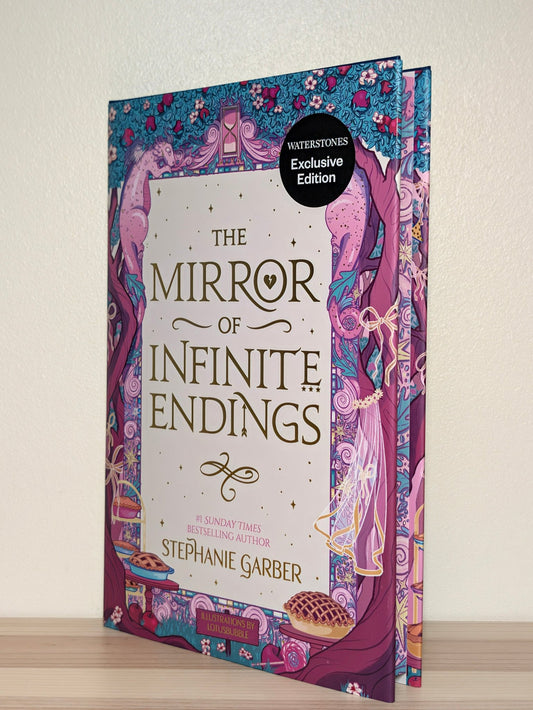 The Mirror of Infinite Endings by Stephanie Garber (First Edition with sprayed edges and hourglass cover) - Fialta Books