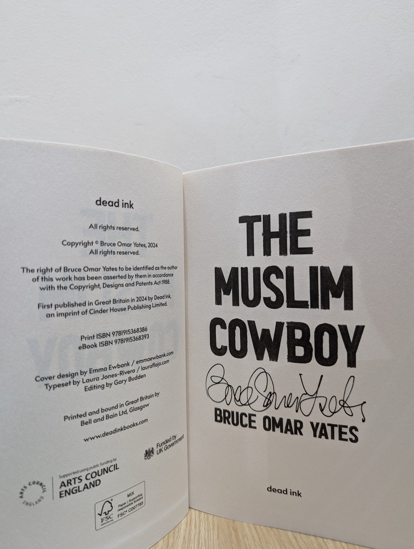 The Muslim Cowboy by Bruce Omar Yates (Signed First Edition) - Fialta Books