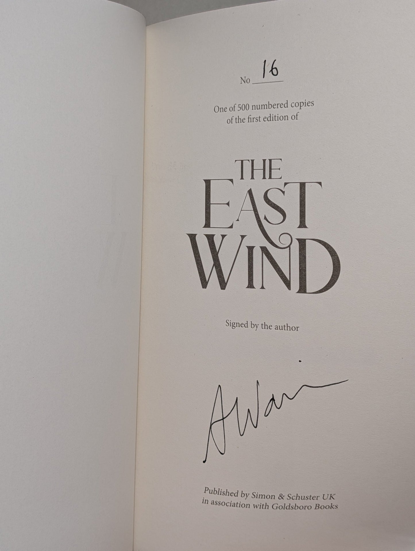The North Wind; West Wind; South Wind; East Wind by Alexandria Warwick (Signed with sprayed edges) - Fialta Books