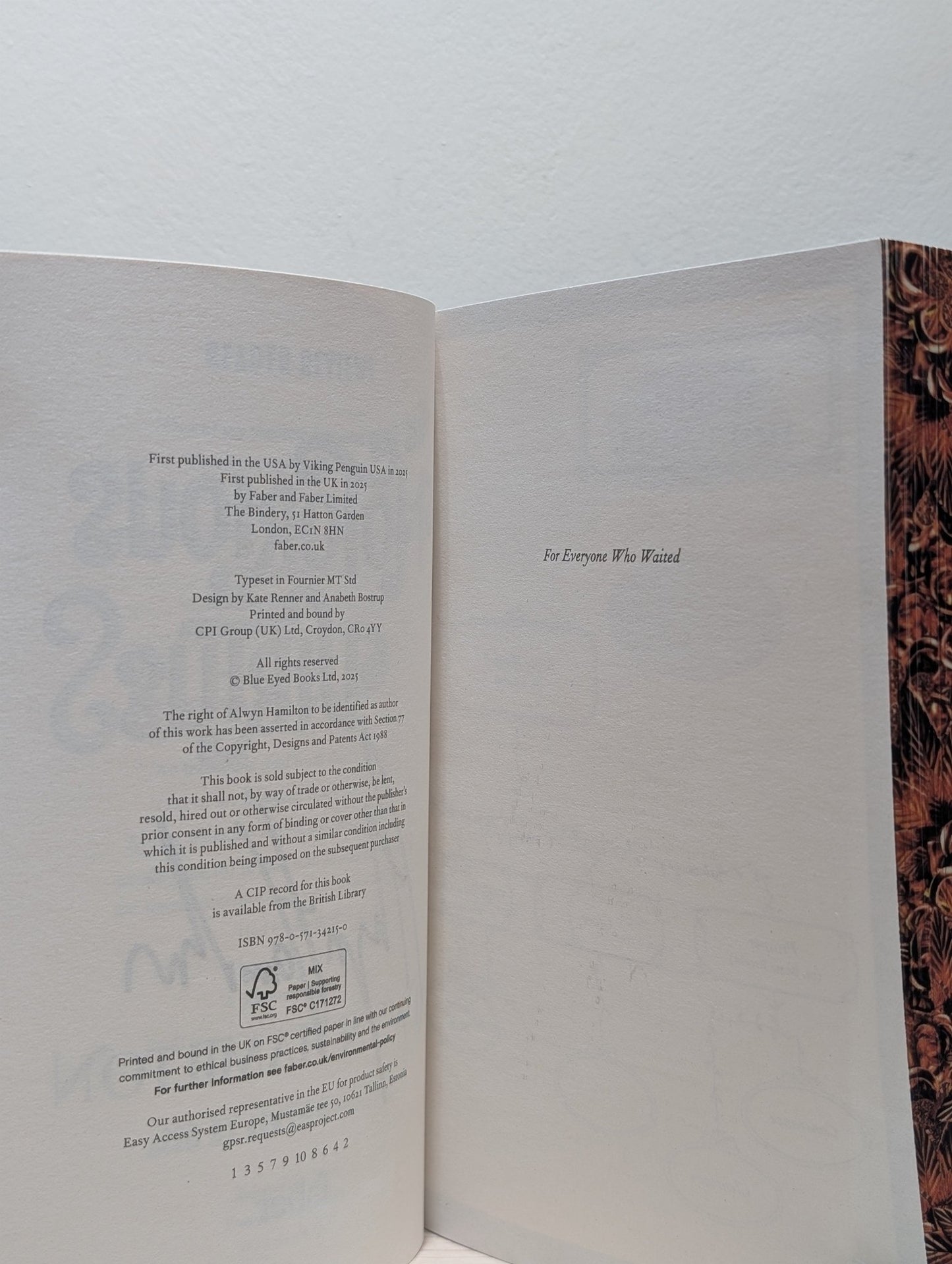 The Notorious Virtues by Alwyn Hamilton (Signed First Edition with sprayed edges) - Fialta Books