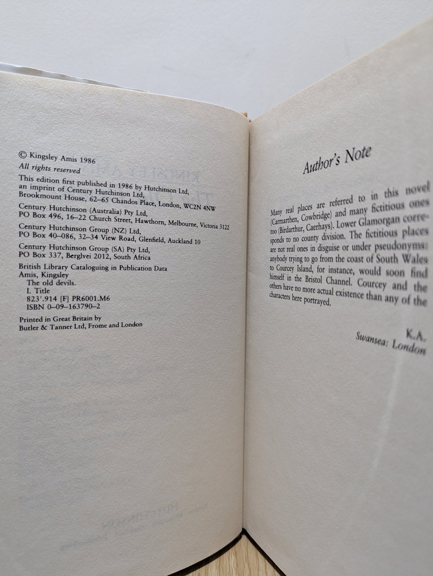 The Old Devils by Kingsley Amis (First Edition) - Fialta Books