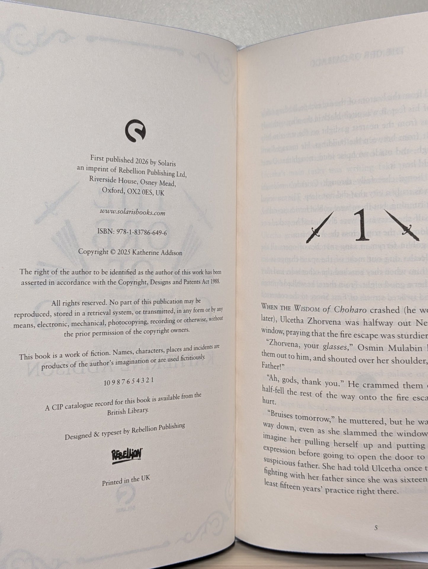 The Orb of Cairado by Katherine Addison (Signed First Edition with sprayed edges) - Fialta Books