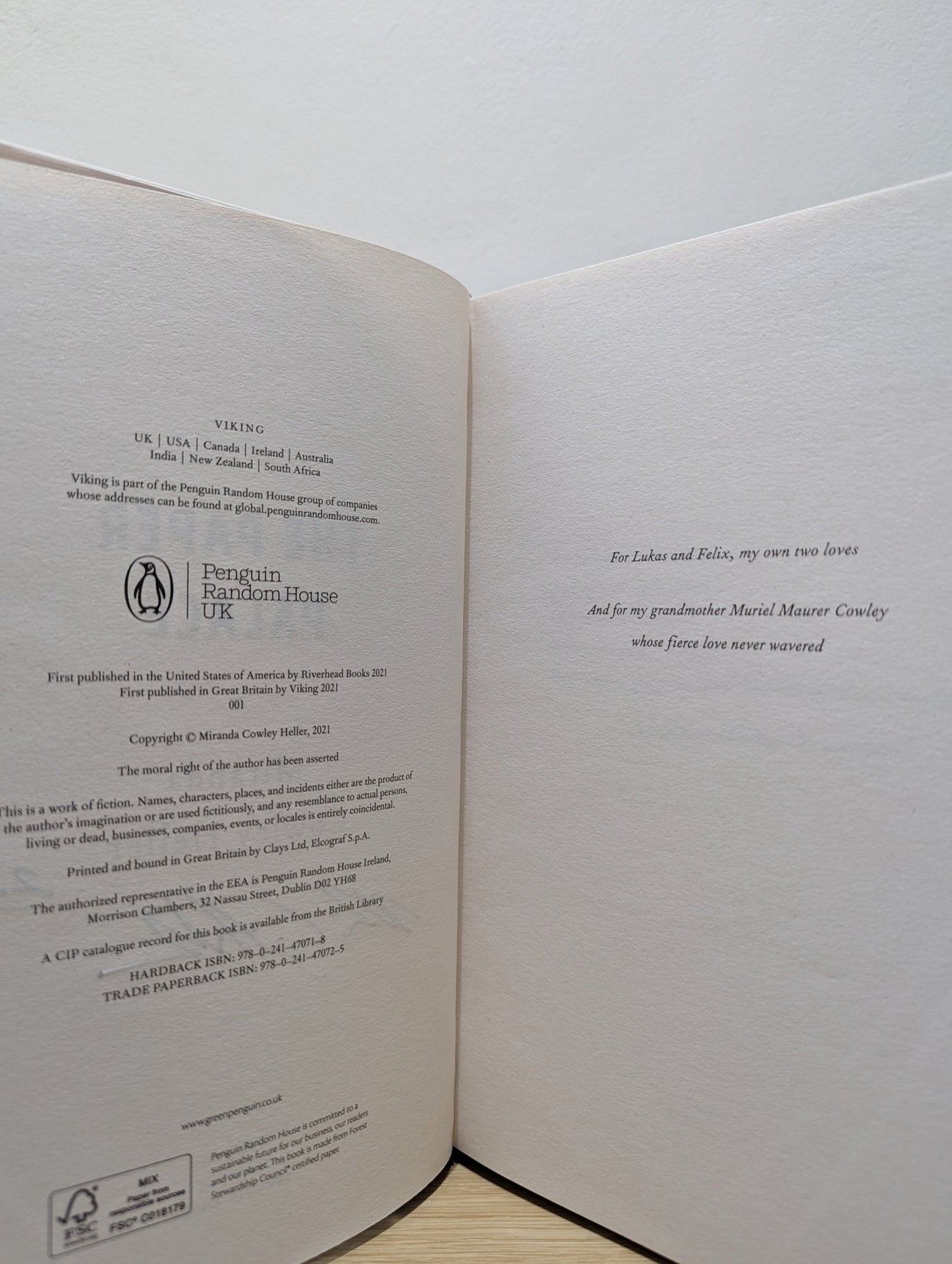 The Paper Palace by Miranda Cowley Heller (Signed Dated First Edition) - Fialta Books
