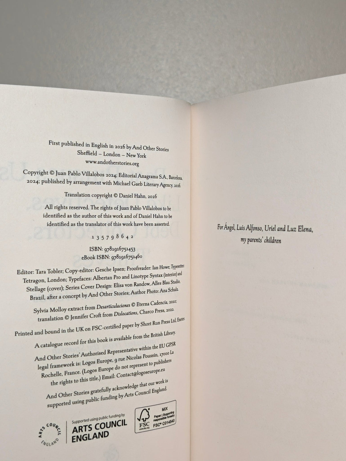 The Past Pursues Us Like Detectives, Debt Collectors, Thieves by Juan Pablo Villalobos (Signed First Edition) - Fialta Books