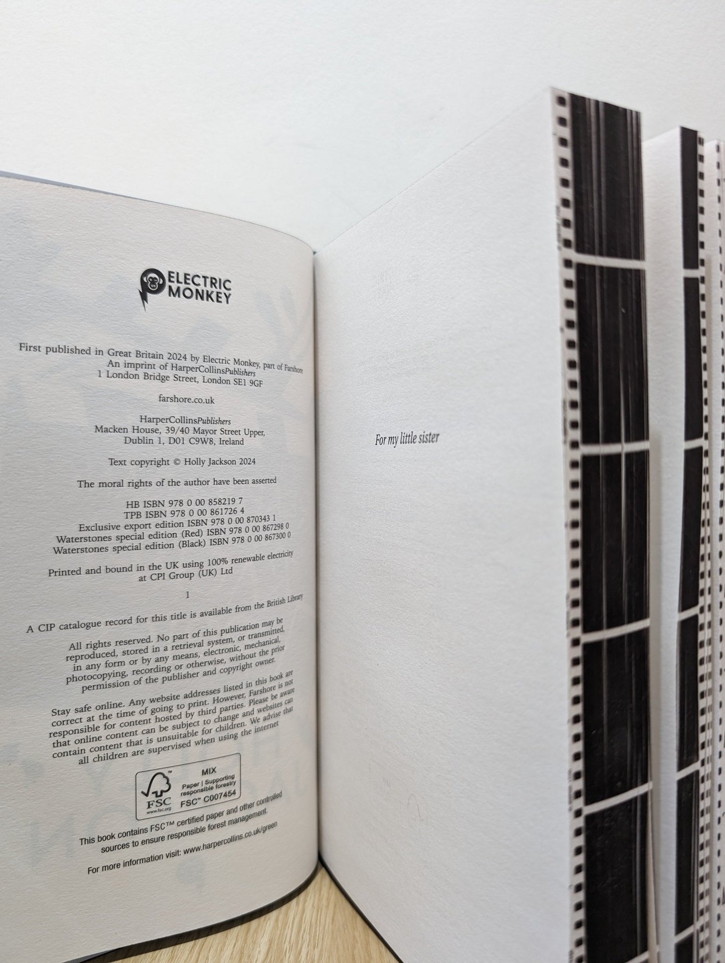 The Reappearance of Rachel Price by Holly Jackson (Signed First Edition with black sprayed edges) - Fialta Books