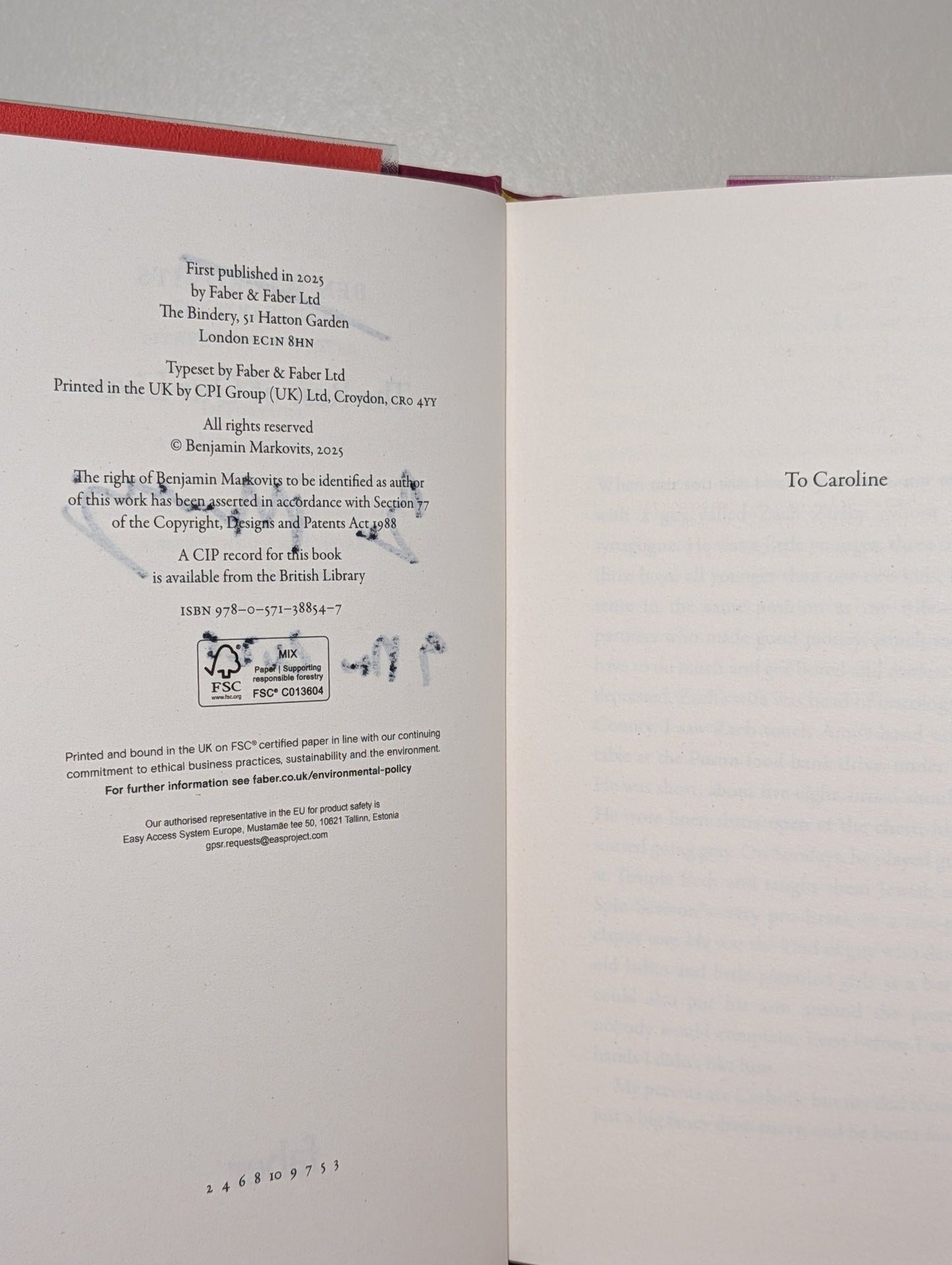 The Rest of Our Lives by Benjamin Markovits (Signed Dated) - Fialta Books