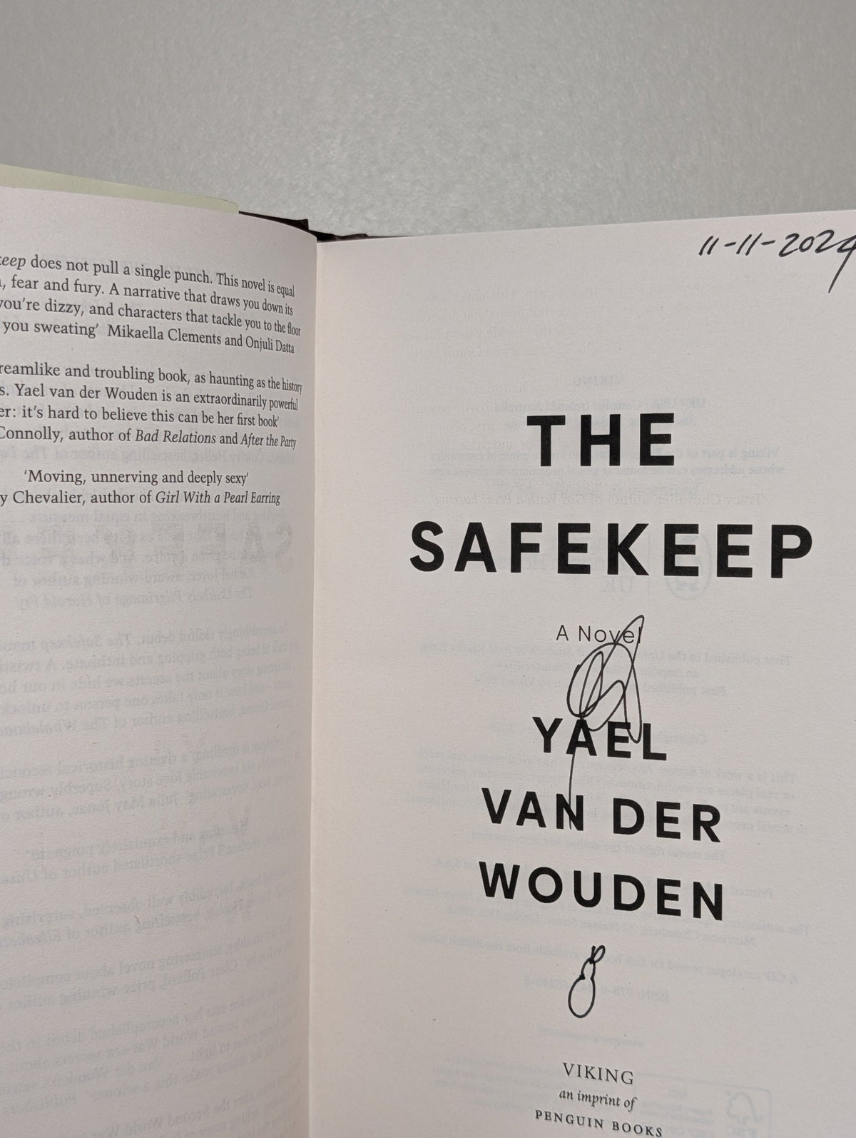 The Safekeep by Yael Van Der Wouden (Signed First Edition) - Fialta Books